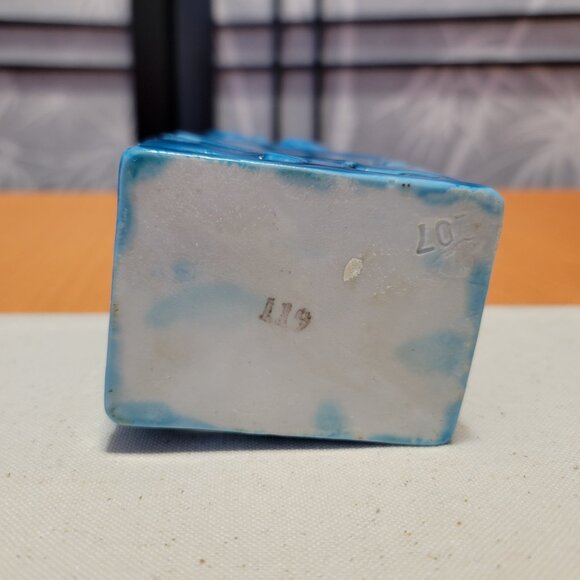 Vintage Chinese Foo Dog Turquoise Glaze Figurines 8” Tall Fu Dog - Picture 6 of 6